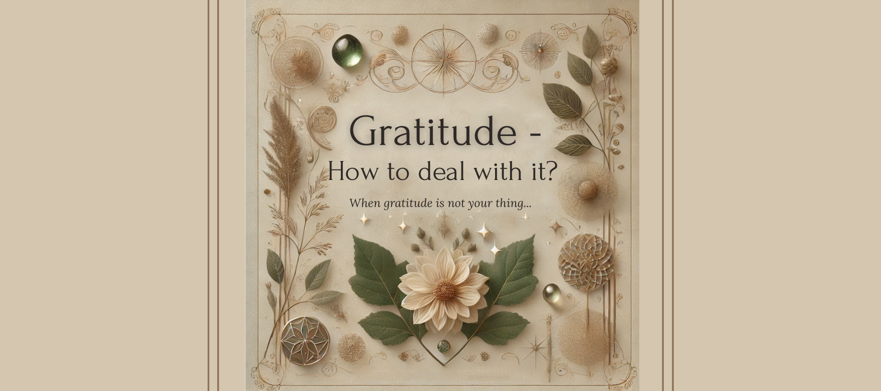 header how to deal with gratitude